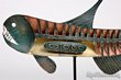 Metal Fossil Fish Sculpture