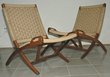 Danish Modern Folding Rope Chairs