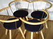 MOD Beech and Chrome Dining Chairs