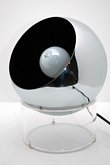 Chrome and Lucite and Ball Lamp