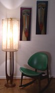 Danish Modern Walnut Floor Lamp
