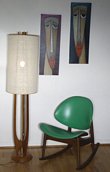 Danish Modern Walnut Floor Lamp