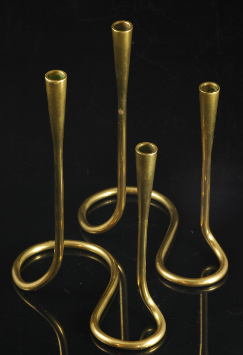 German brass candlesticks