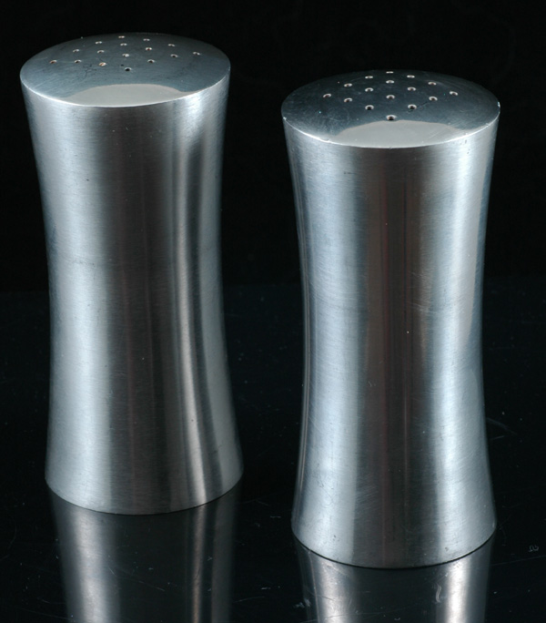 Swedish stainless steel salt and pepper shakers
