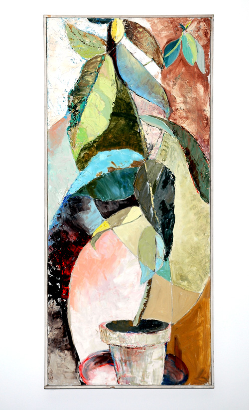 Vintage Abstract Oil on Canvas