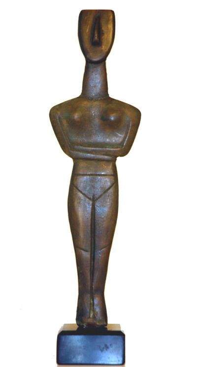 Modern Woman sculpture - Bronze
