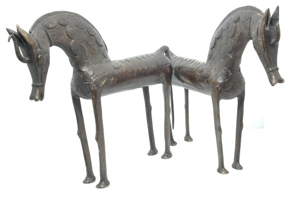 Abstract Horse sculptures