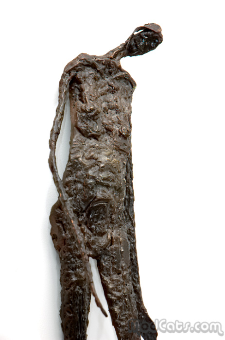 Metal woman sculpture