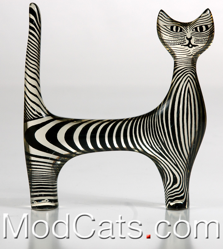 Palatnik - Large standing Lucite Cat