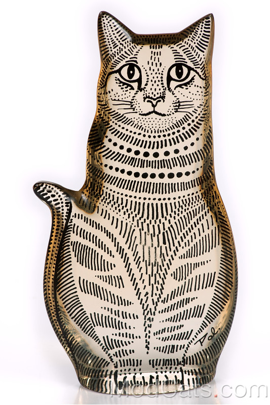 Lucite/Acrylic PAL Cat - Brazil