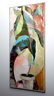 Vintage Abstract Oil on Canvas