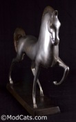 Elegant Bronze Etruscan Horse Sculpture 