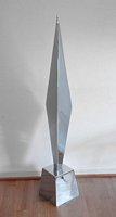 Unique Chromed Steel Sculpture