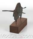 Bison Bull  Table Metal Sculpture