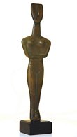 Modern Woman sculpture - Bronze