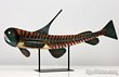 Metal Fossil Fish Sculpture