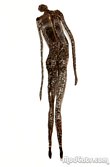 Metal woman sculpture