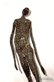 Metal woman sculpture