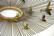 Metal Wall Art - Birds on Radial Ellipse