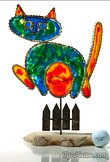 Jere 1963 Metal Art Cat Sculpture
