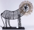 Large Metal Lion Sculpture