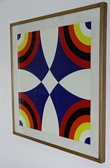 Nassos Daphnis Signed and Numbered 1973 Abstract Print