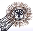 Metal Lion Sculpture
