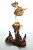 Welded Metal Wall Art Fish Sculpture