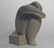 Sulking Man Sculpture