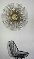 Large Sunburst Welded Metal Art