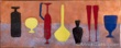 Via Cesare Battisti enameled tile on teak