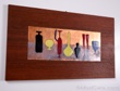 Via Cesare Battisti enameled tile on teak