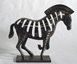 Metal Zebra Sculpture
