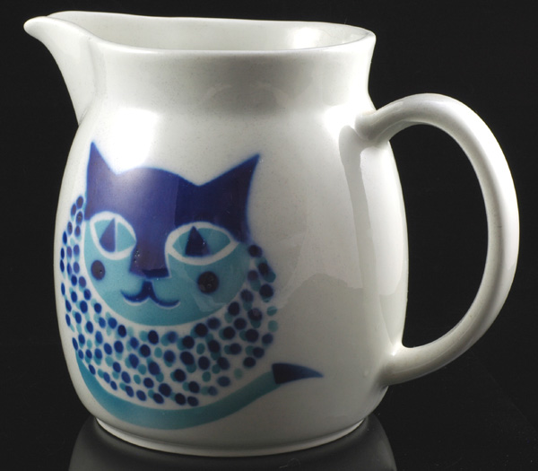 Large Arabia Cat Milk Pitcher