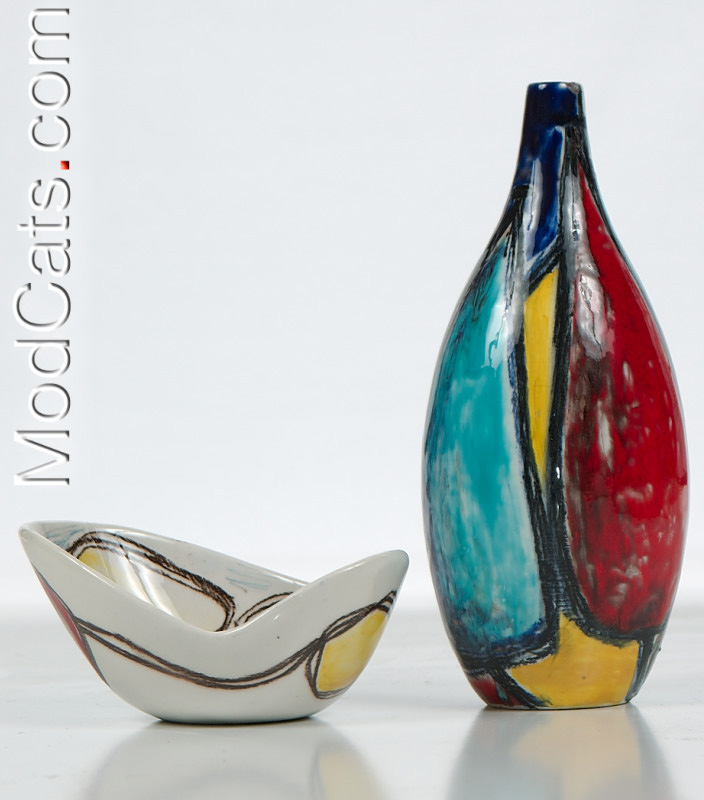 Fantoni vase and Bowl