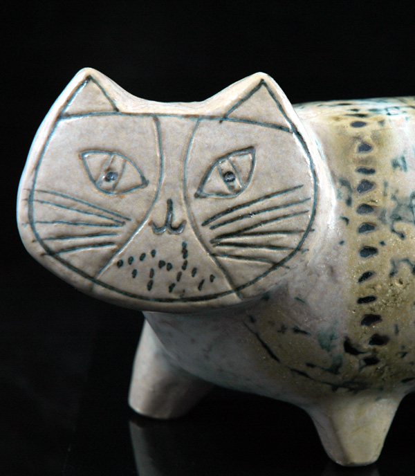 Lisa Larson Gustavsberg Large Tabby Cat