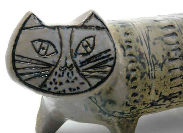 Lisa Larson Gustavsberg Large Tabby Cat