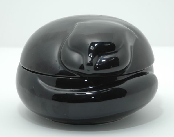 Tiffany Black Cat covered Bowl