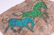 Hagen Renaker Double Horse Plaque