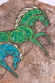 Hagen Renaker Double Horse Plaque