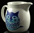 Large Arabia Cat Milk Pitcher