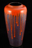 German drip glazed vase