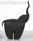 Black Italian Ceramic Elephant