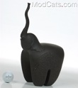 Black Italian Ceramic Elephant