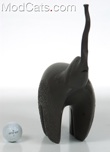 Black Italian Ceramic Elephant