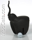 Black Italian Ceramic Elephant