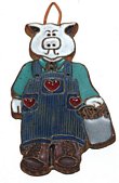 Victoria Ceramics Mr & Mrs Pig Trivet Tiles