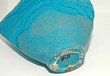 Large Italian Blue Fan Vase