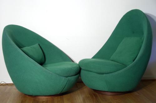 Milo Baugman for Thayer Coggin Scoop Chairs
