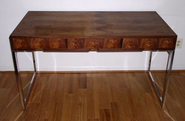 Danish Rosewood and Chrome Desk